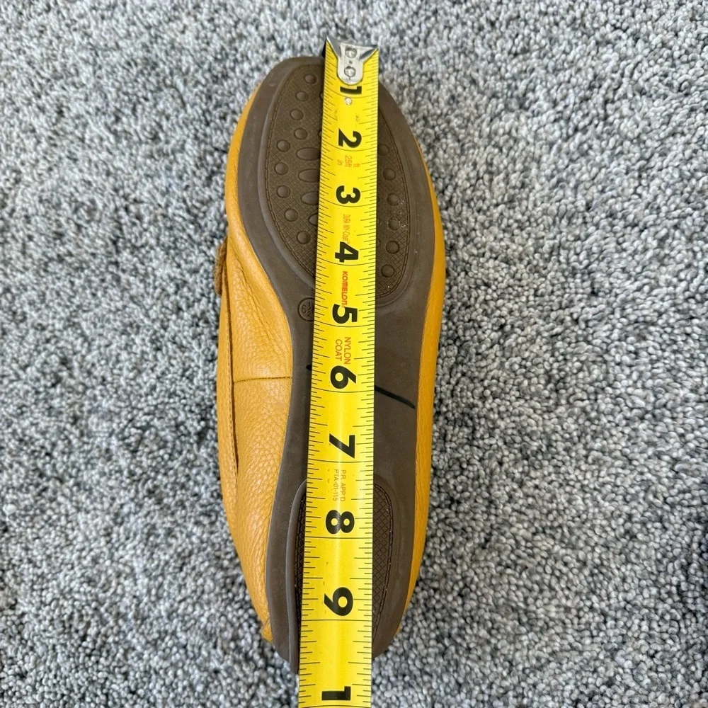 Talbots Yellow Genuine Leather Everson Tassel Driving Moccasins Women’s US 6.5 M